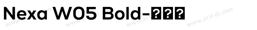 Nexa W05 Bold字体转换